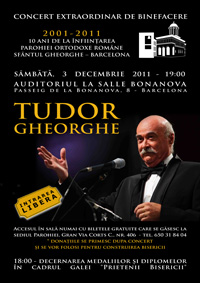 concert Tudor Gheorghe in Barcelona